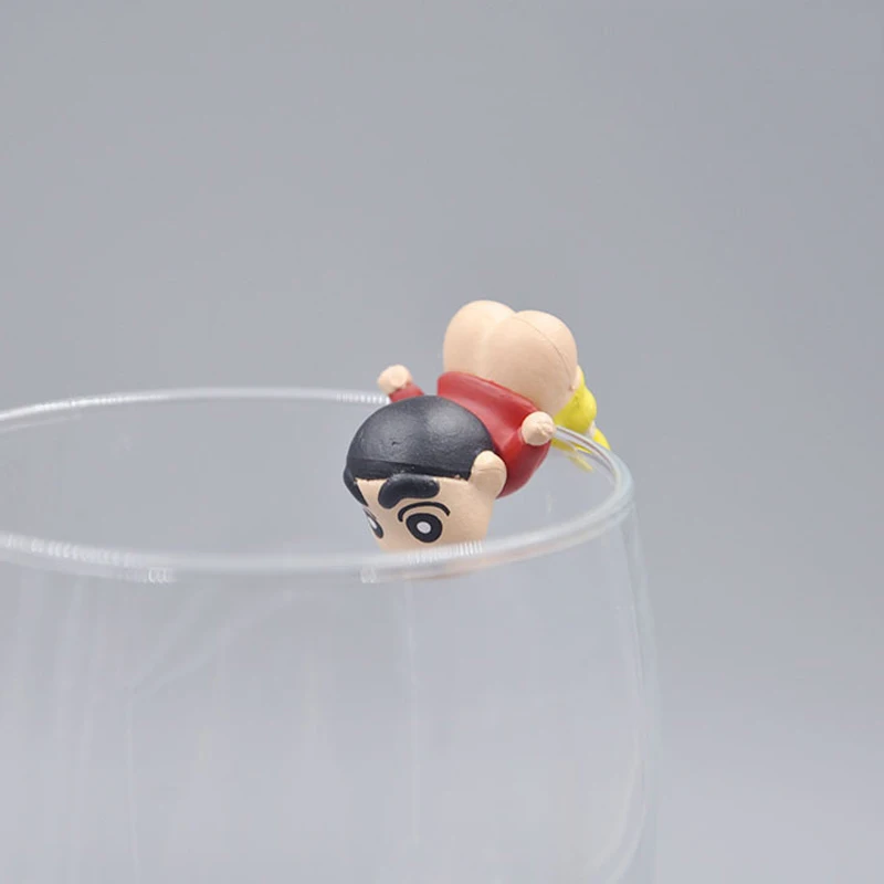 Мультяшный карандаш Shinchan чайная чашка стеклянные маленькие украшения фигурки 2 5