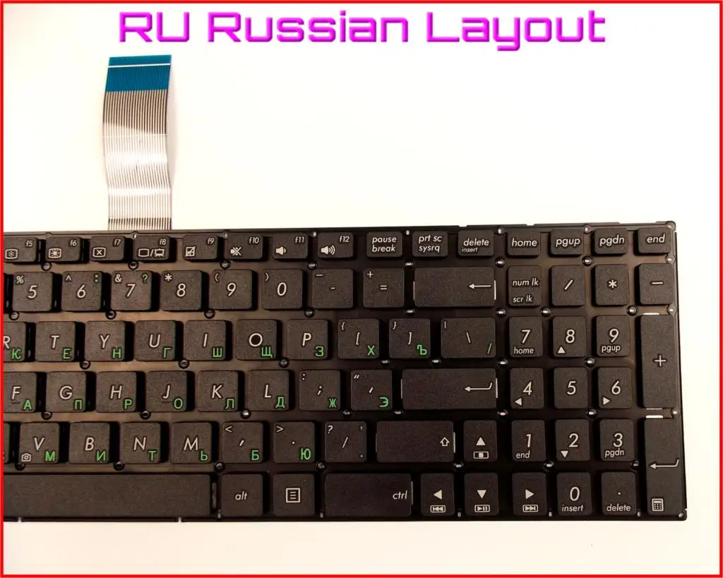 Новая клавиатура RU Русская версия для ASUS R510L R510LC R510LB R510LA R510 R510C R510CC R510CA R510LN R510LD
