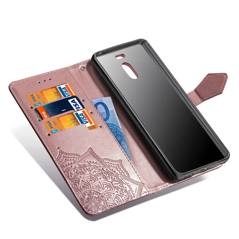 Силиконовый чехол-книжка с цветами для Meizu M6 Note Datura+ кожаный чехол-книжка для Meizu M 6 Note, кошелек со слотом для карт, чехол с подставкой и цепочкой, чехол s