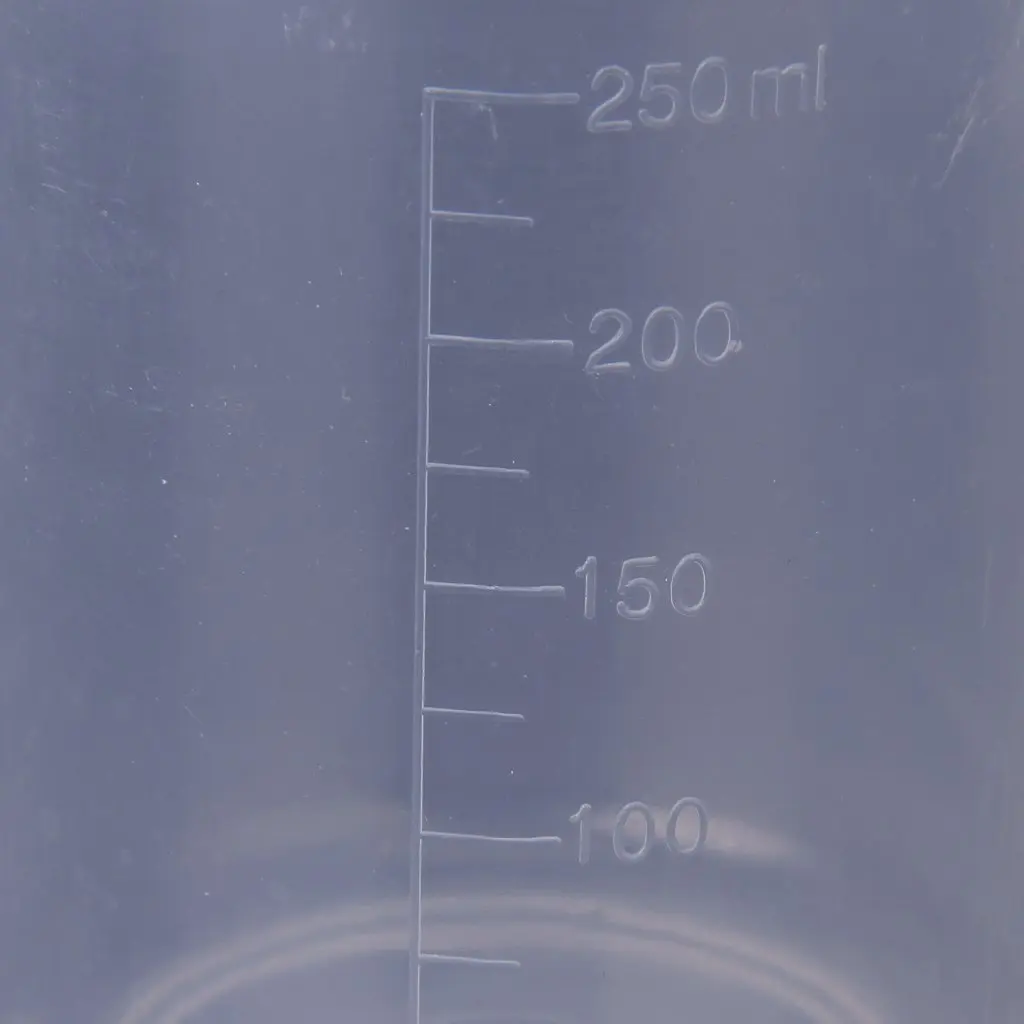 Доступная 250 мл прозрачная пластиковая мерная чашка с ручкой|250 ml|ml measurecup with handle |