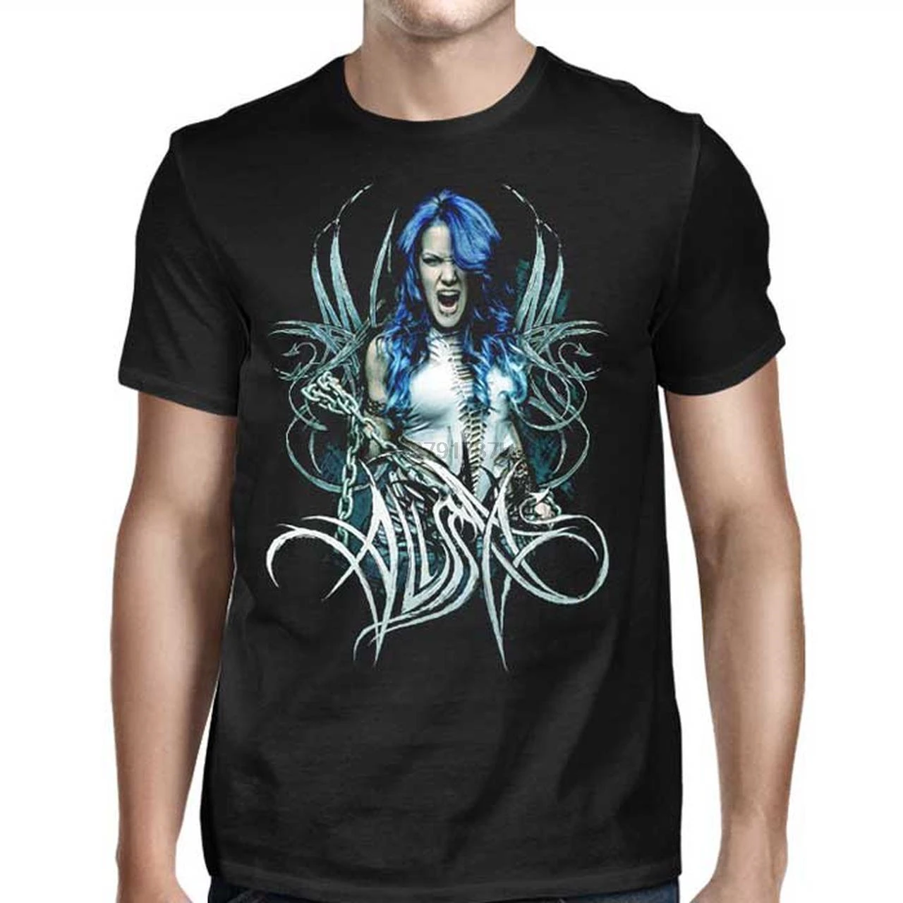 Alissa/белая футболка с надписью Gluz Arch Enemy героями мультфильмов для мужчин унисекс