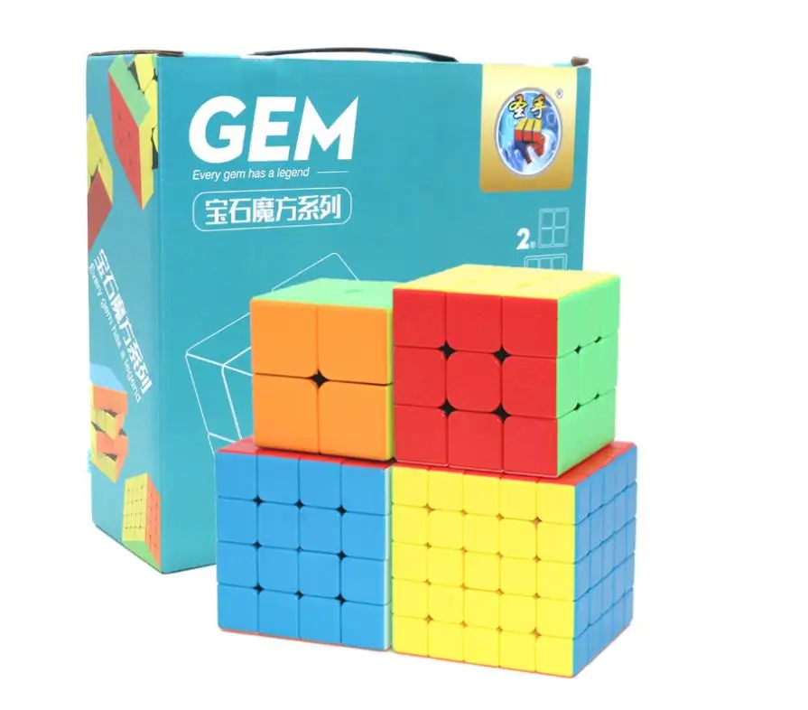 MIPOZOR GEM Series SS 4 шт./упак. водонепроницаемый магический скоростной куб без наклеек