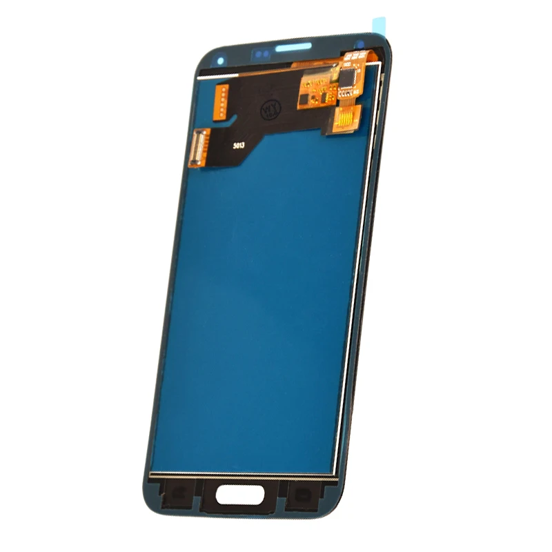 ЖК-дисплей с дигитайзером сенсорного экрана для SAMSUNG Galaxy S5 G900M G900A G900T G900FD кнопкой