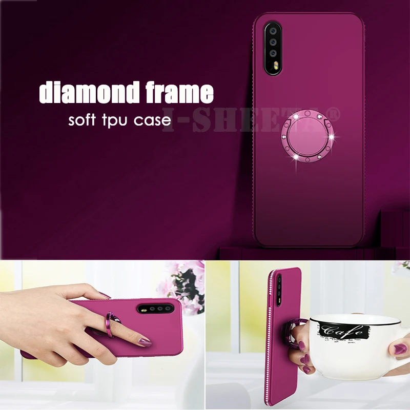 3D Алмазная резиновая рамка чехлы для Huawei P20 P30 Lite Pro Ультратонкий Мягкий ТПУ