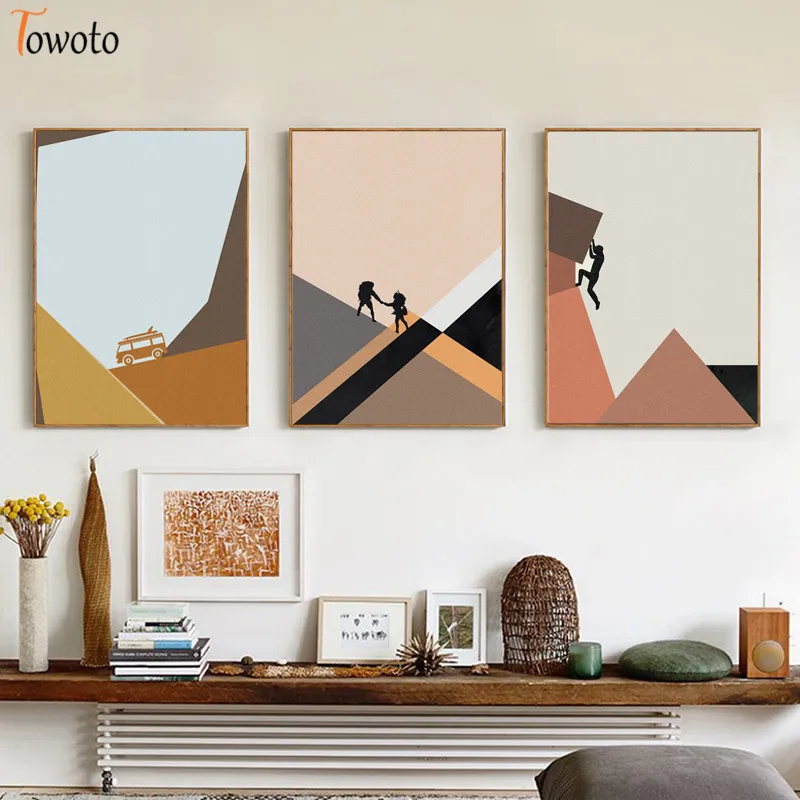 Путешествия Explorer холст картины восхождение принт горный поход плакат автобус