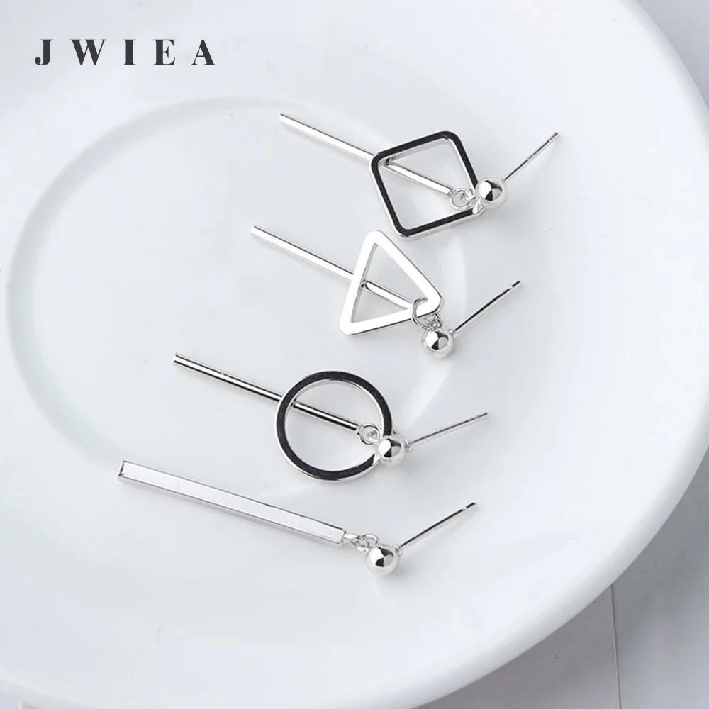 Геометрические серьги из стерлингового серебра 925 пробы Висячие для вечеринок