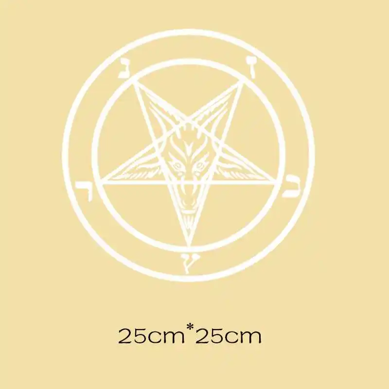 Наклейки сатана 666 гладить на патчи применение друг друга полосы для одежды глажки аппликации для одежды патч