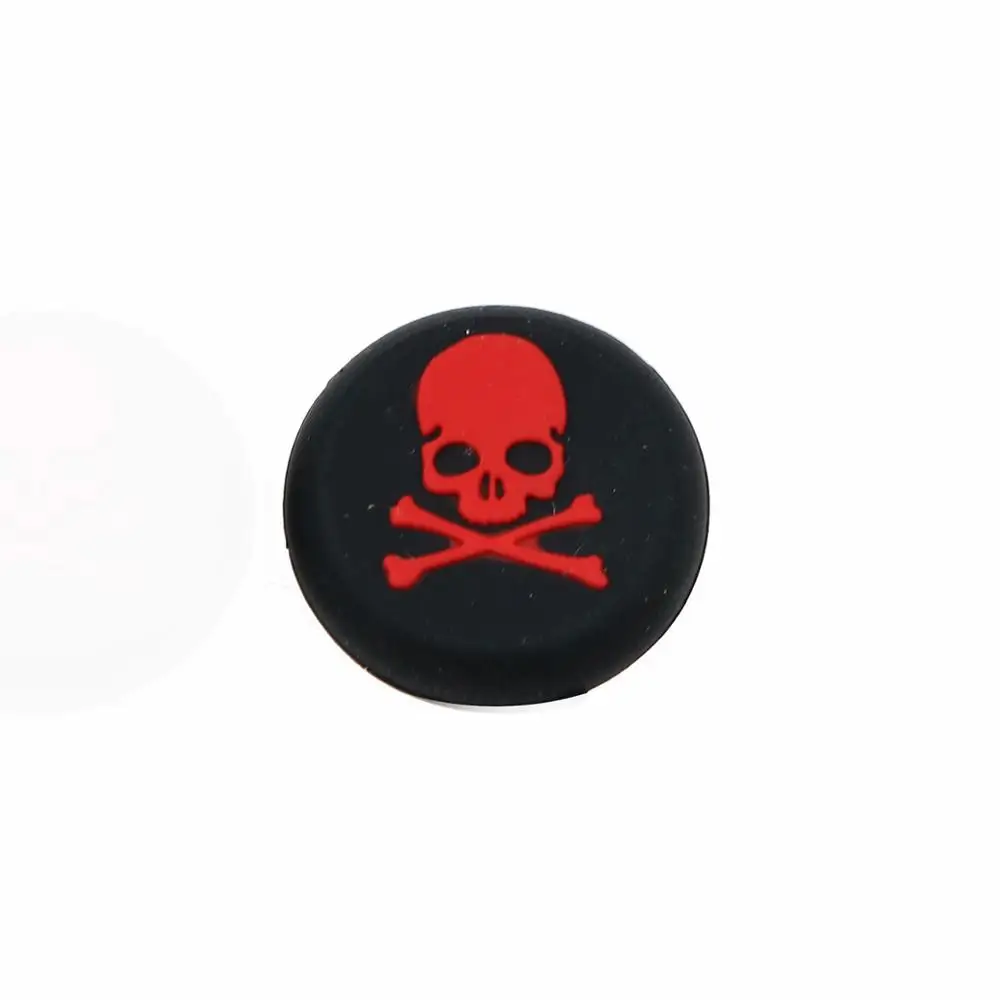 Skull red TingDong 2 шт Череп силиконовые аналоговый джойстик захваты для Игровые приставки 4 PS4 Pro Slim контроллеры Заглушки для XBox One X/S - Цвет: Skull red