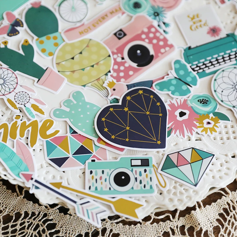ZFPARTY 33 шт. Love Cardstock высечки бумажные наклейки для скрапбукинга Happy Planner создание