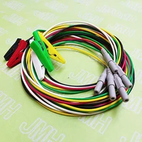 20pcs ecg ekg eeg emg electrode adapter cable din 1 5mm female plug to clip electrode animal ecg ekg leadwire 1 5m tpu cable