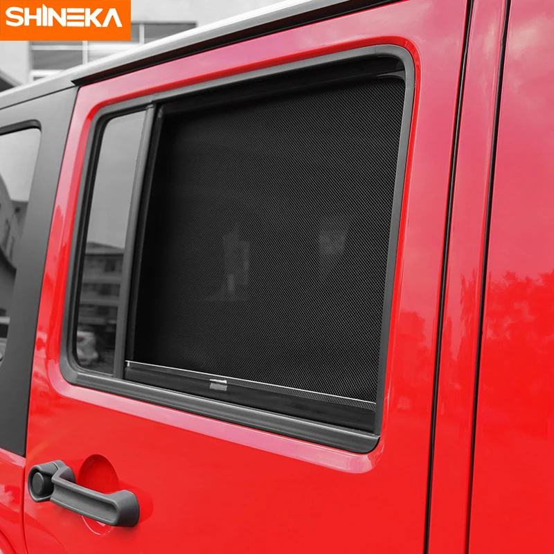 SHINEKA солнцезащитные очки для боковых окон Jeep Wrangler JK 2007 2017 Защита от УФ лучей