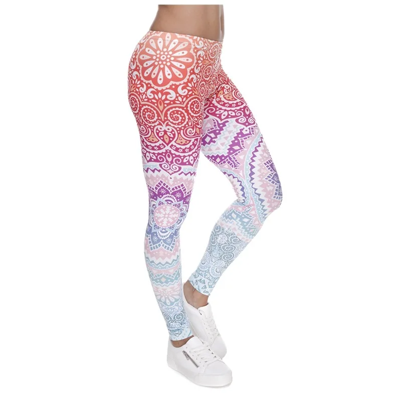 

2022 Women Leggings Artez circle Flower Legging Spring fitness legging Slim Legins Low Waist Leggins Women Gothic