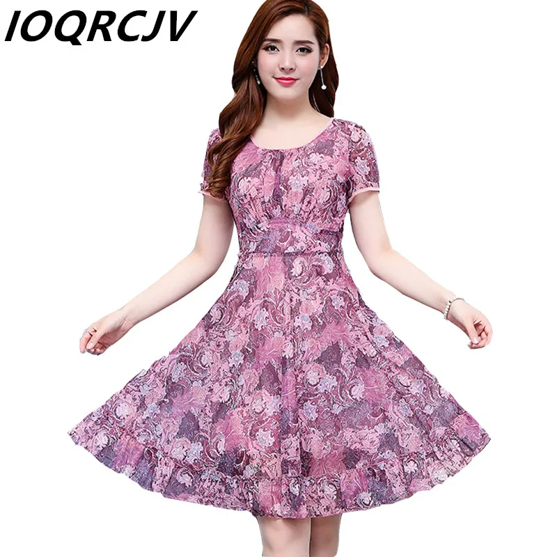 Женское шифоновое платье в стиле бохо Элегантное повседневное большого размера