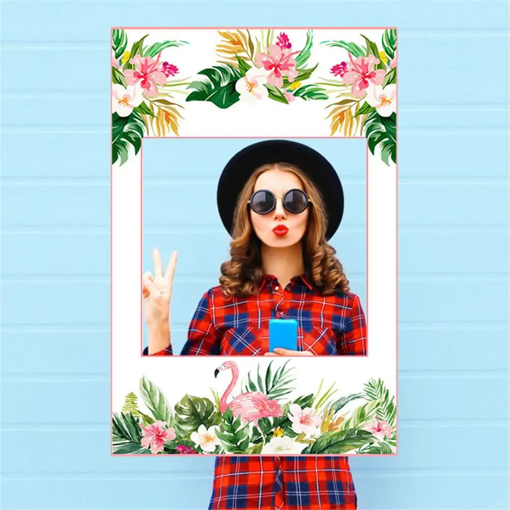 2 в 1 Luau реквизит для фотостудии рамка вечерние принадлежности Гавайская