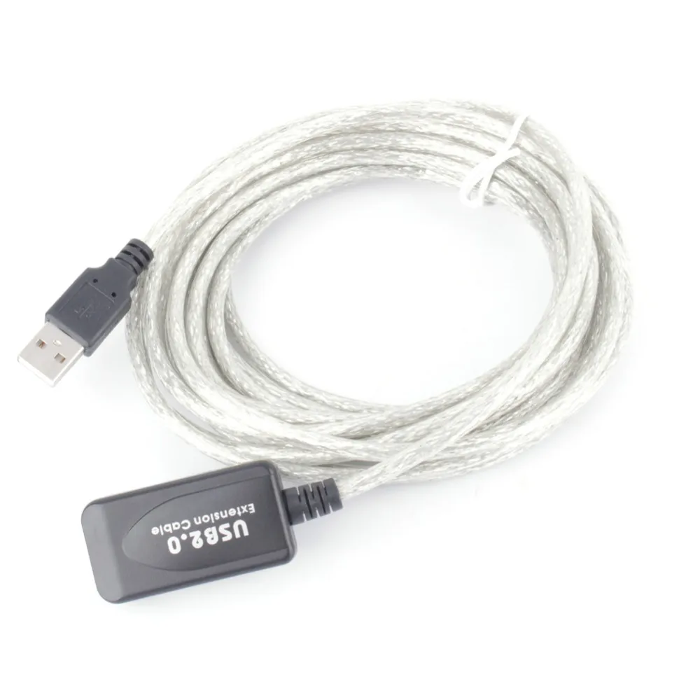 2,0 USB 5 м/10 м/15 м/20 м Удлинительный кабель Активный Кабель ретранслятор для мужчин и женщин высокоскоростной провод USB адаптер для портативных ПК