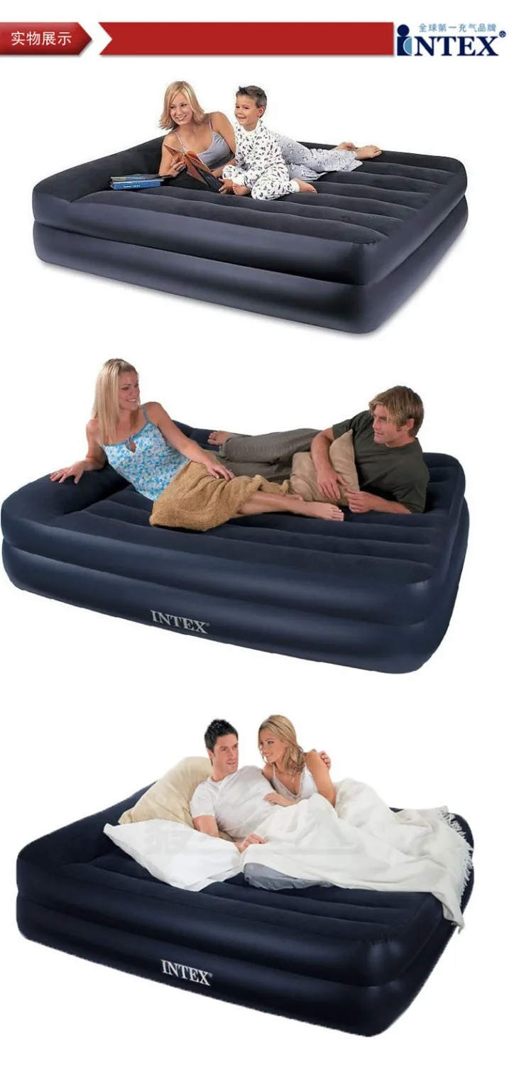 2014 новый INTEX кровать 152*203*47 СМ двух человек двойной надувной матрас 66720 надувные