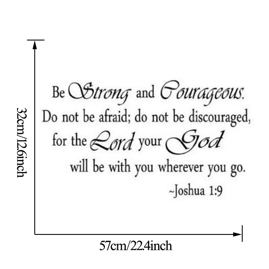 Вдохновляющие виниловые наклейки на стену для спальни с надписью быть сильным и