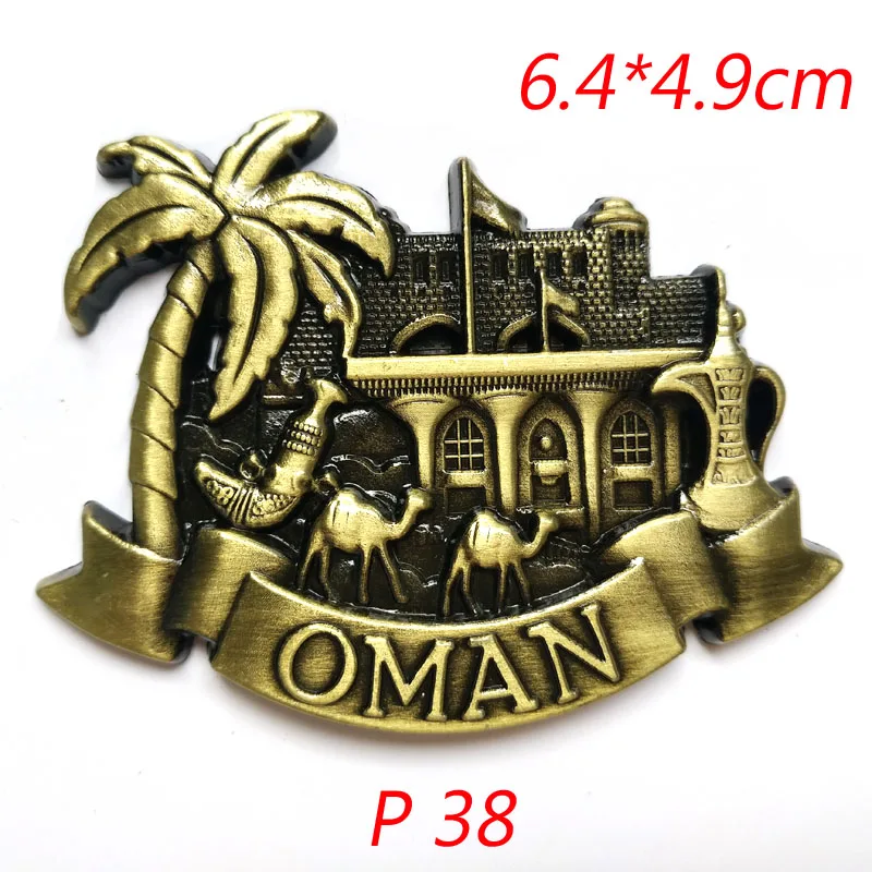 3D металлический магнит наклейки туристические Путешествия Сувенир кухня