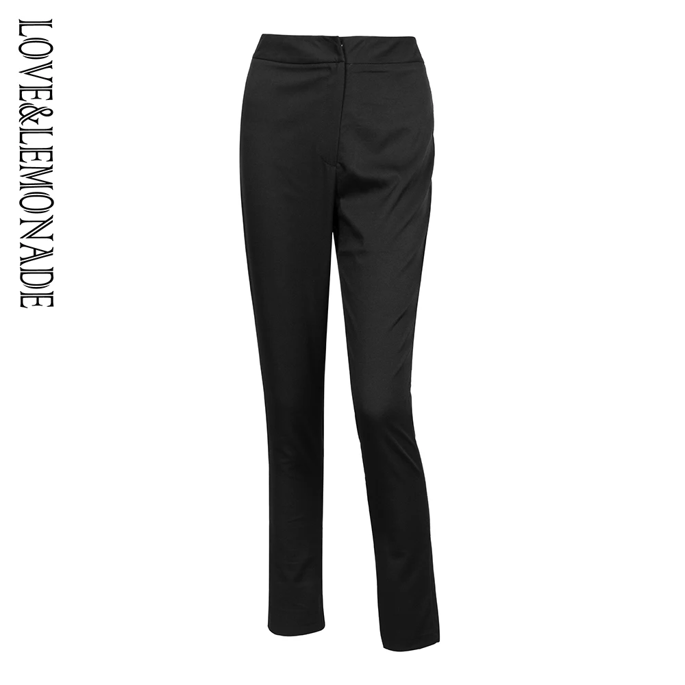 Женские брюки карандаш LOVE & LEMONADE черные узкие брюки|Брюки| |