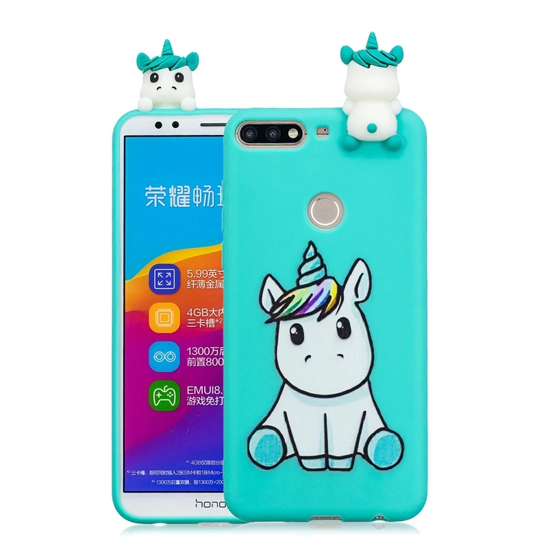 Honor 7C чехол для huawei Honor 7A Pro мультяшный 3D панда Единорог собака силиконовый чехол pouzdro na huawei Honor 7A 7C Pro Чехол - Color: Style 9