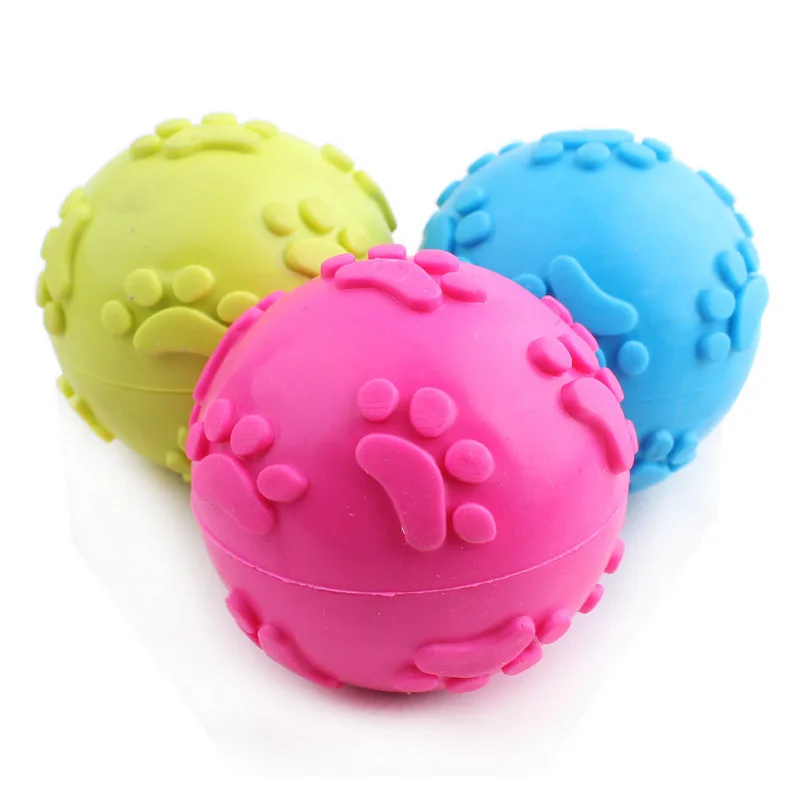 Звуковая игрушка для собак мяч домашних животных большие собаки щенок кошка TPR