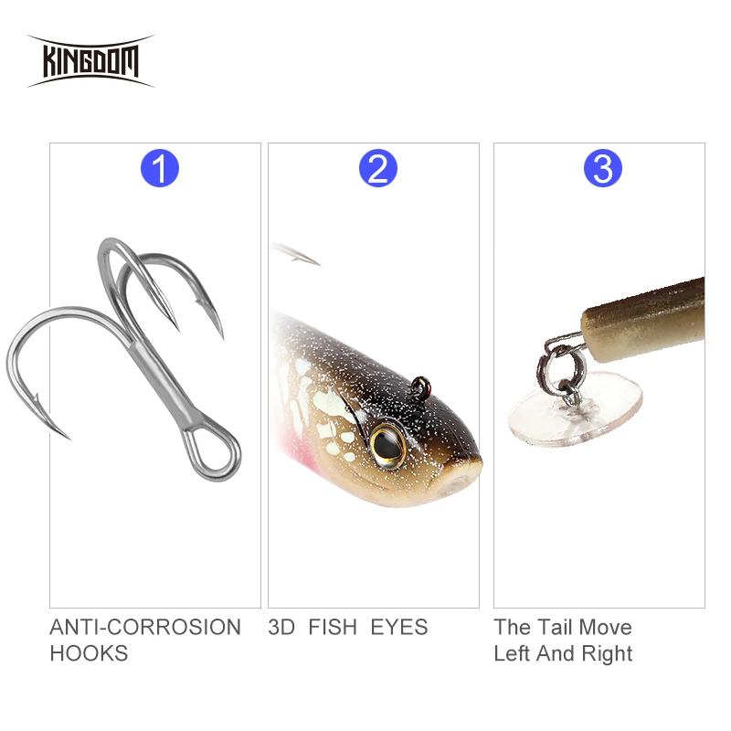 Kingdom Fishing Bait 47 г 150 мм свинья Shad 6 воблеров искусственная Мягкая приманка с пластиковой пластиной приманка peche leurre 8802