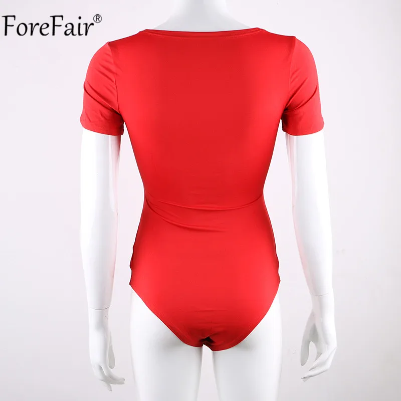 Forefair, женские топы, обтягивающие, сексуальные, боди, лето, женские, черные, красные, белые, тонкий, квадратный воротник, короткий рукав, боди
