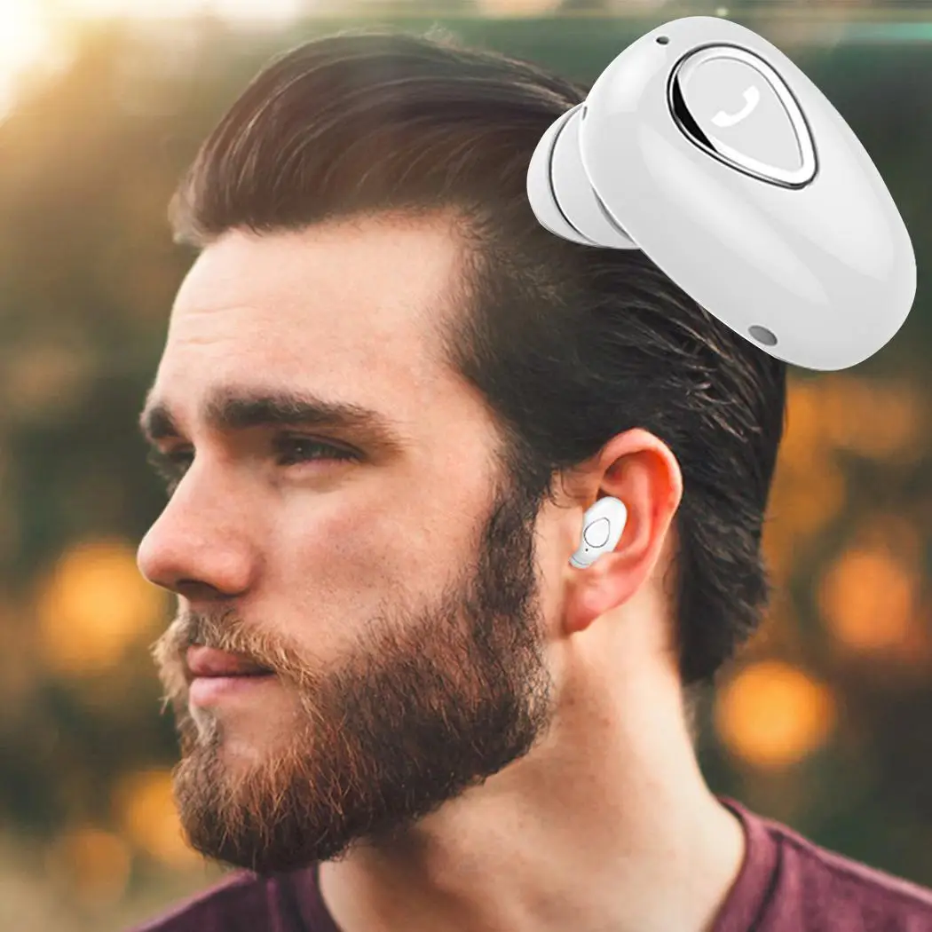 Спортивные Bluetooth V4.1 наушники гарнитура TWS беспроводные Blutooth игровая