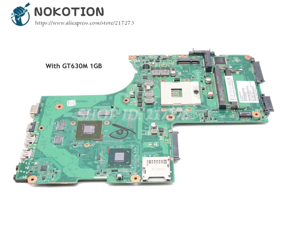 

NOKOTION For Toshiba Satellite P870 P875 Laptop Motherboard V000288260 V000288240 GL10FG 6050A2492401-MB-A02 GT630M 1GB