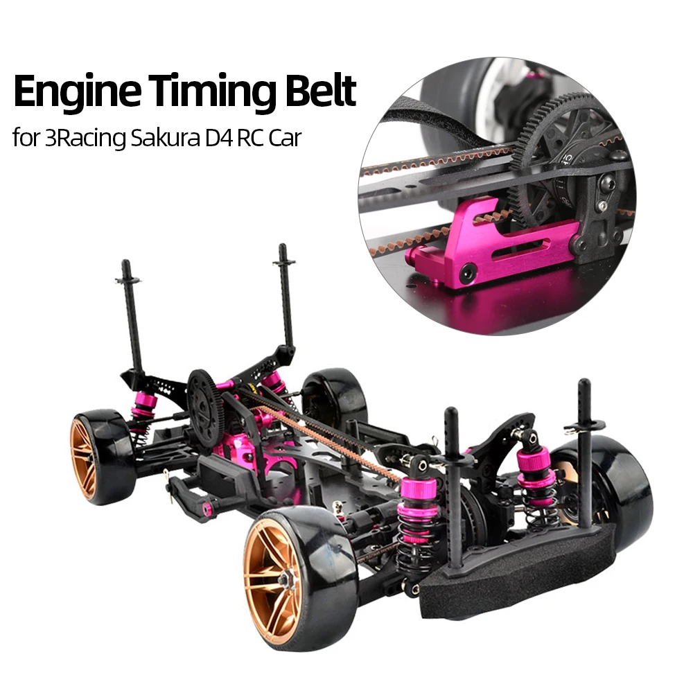 Зубчатый ремень двигателя RC синхронный для 3 гоночных Сакура D4 резиновый