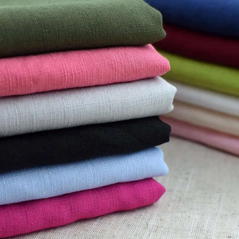 Poly-colored cotton hemp summer thin bamboo section fabric | Дом и сад