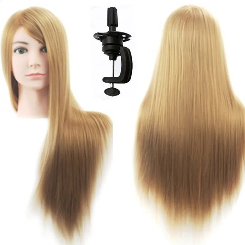 

Head Dolls For Hairdressers 65cm Hair Synthetic Mannequin Head Hairstyles Female Mannequin Hairdressing Styling Training Head