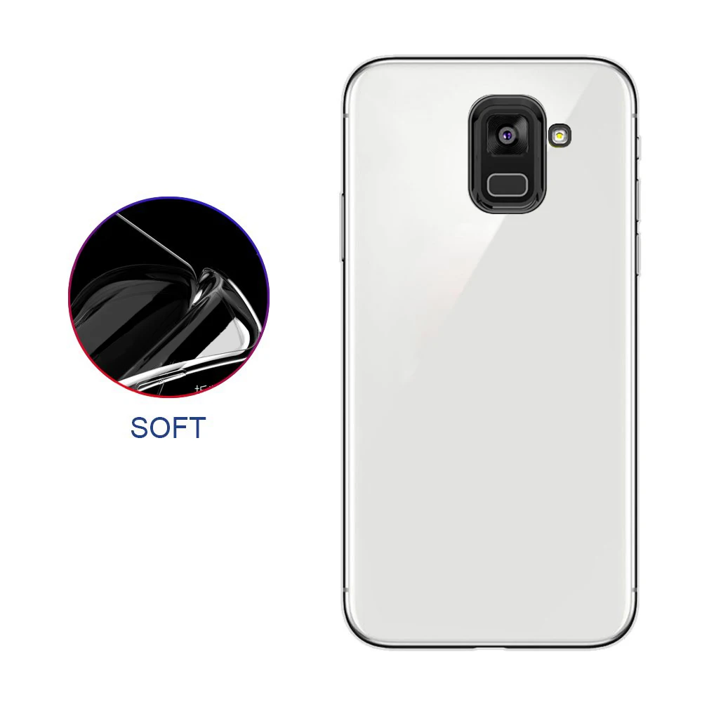 Прозрачный противоударный силиконовый прозрачный чехол для телефона Samsung Galaxy