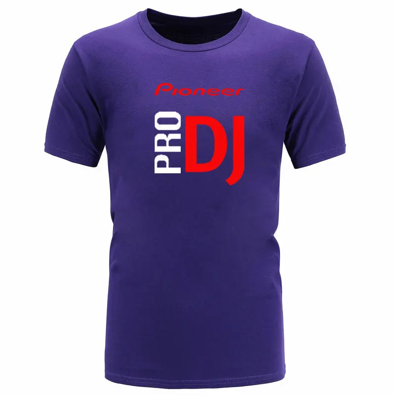 Брендовая Футболка мужская Новая мода Pioneer DJ PRO с буквенным принтом модные футболки с круглым вырезом Мужская футболка с коротким рукавом