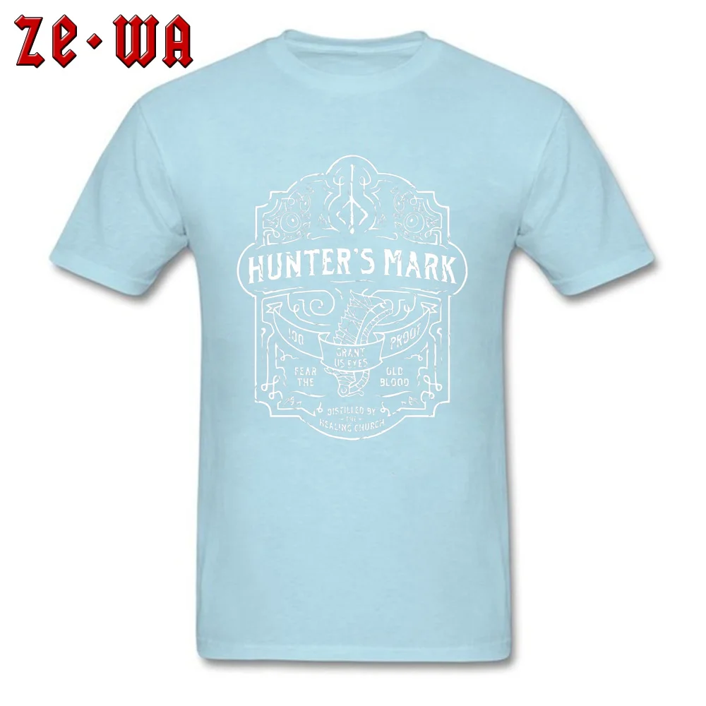 

Design Printing Tshirts Hunters Mark Whiskey Bloodborne Retro Father Tshirt 100% Cotton Party T Shirts Wholesale Custom Tops