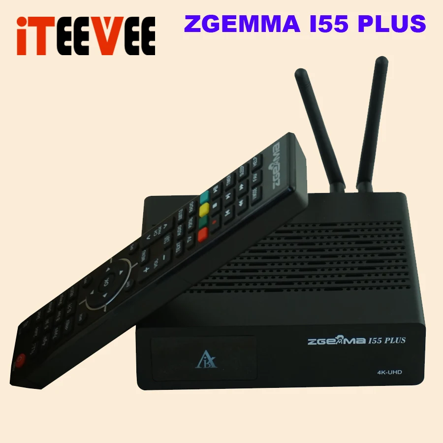 4K UHD IPTV Box ZGEMMA i55 1500 МГц четырехъядерный Linux OS E2 H.265/HEVC Multistream со встроенным WiFi