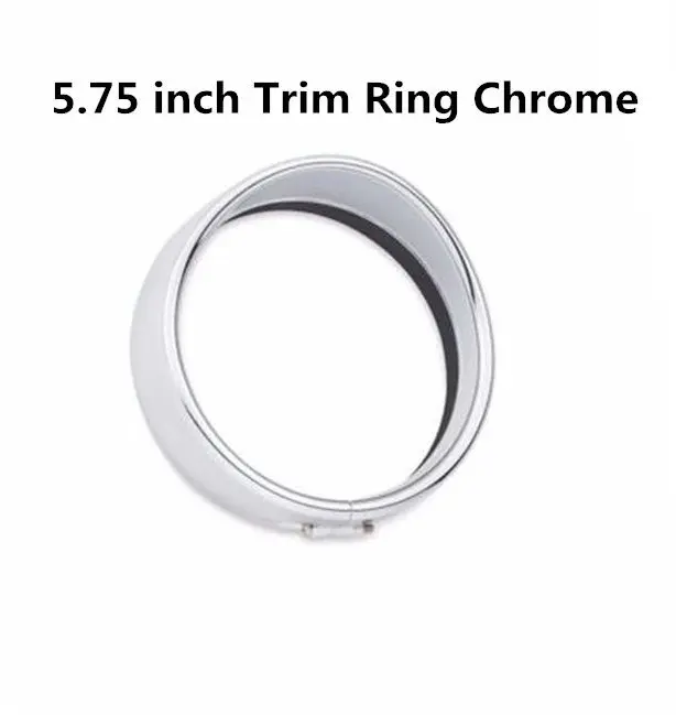 chrome ring Черный хром аксессуары для мотоциклов 5,7" держатель фары Накладка кольцо для Sportster XL 883 883N 1200 5 3/4 налобный фонарь - Цвет: chrome ring