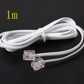 High Speed 3FT 1M RJ11 Telephone Phone ADSL Modem Line Cord Cable NEW