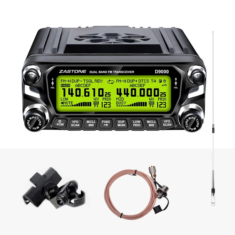 Автомобильная рация Zastone D9000 50 Вт двухдиапазонный UHF VHF приемопередатчик большой