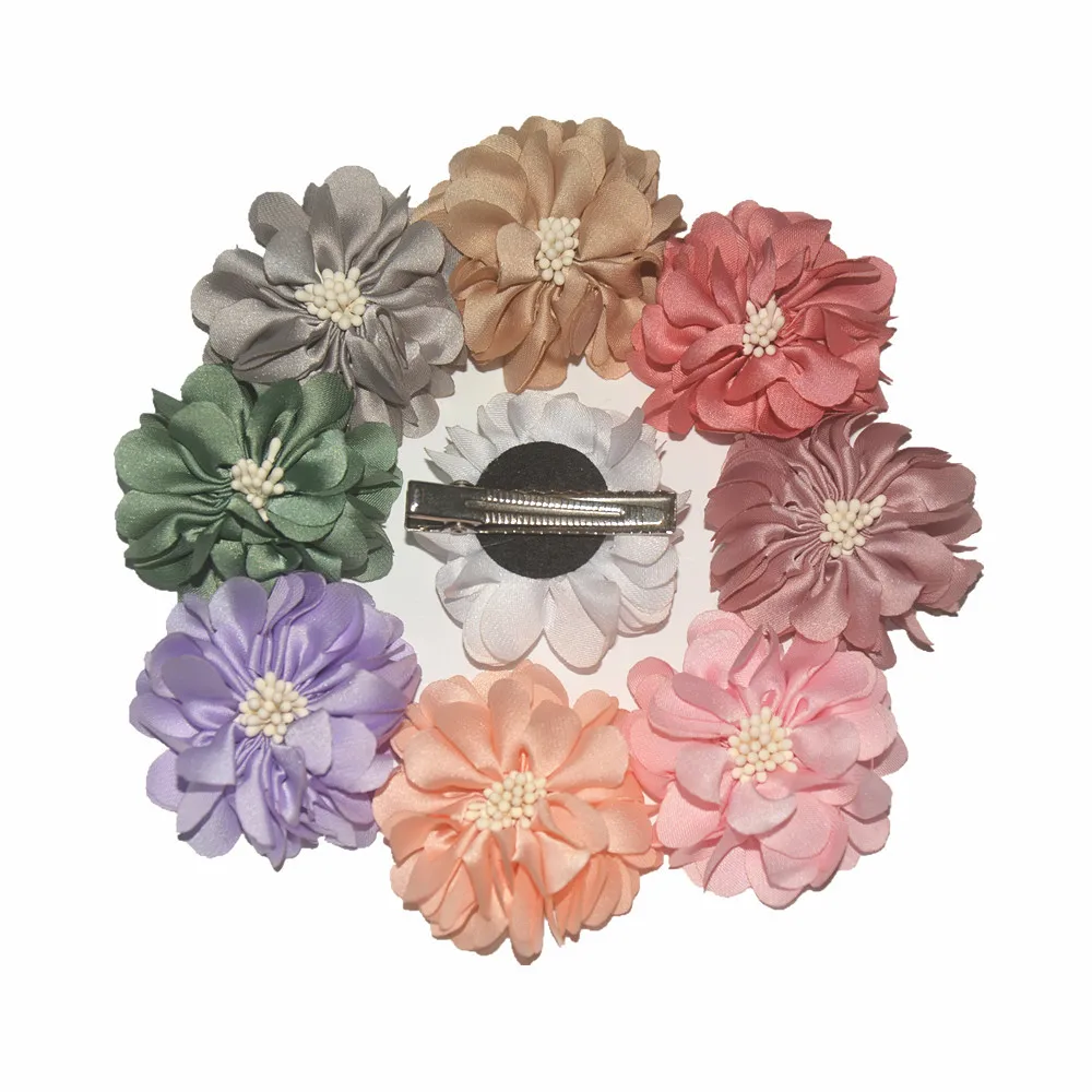 5 шт. модные детские Цветочные Зажимы ручной работы для маленьких девочек см наклейки с цветочным рисунком
