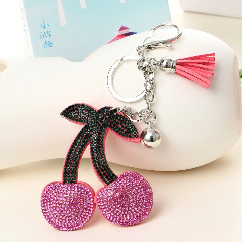 Брелки с ананасом клубникой и фруктами для женщин девушек брелок ключей