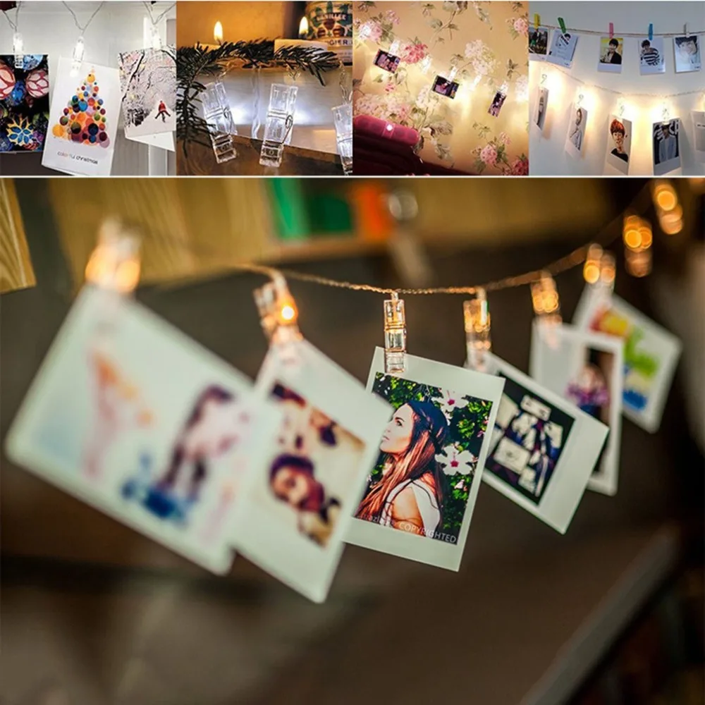 LED Clip Light String Fairy Lights Snowflake Xmas Tree Christmas Home Decor | Лампы и освещение