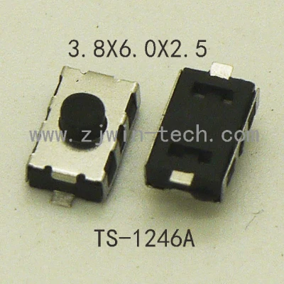 

500-1000PCS 4X6X2.5mm(3X6) 2Pin SMD Rubber Button Momentary Button Switch Tactile Click For Car System Key Power Button Switch