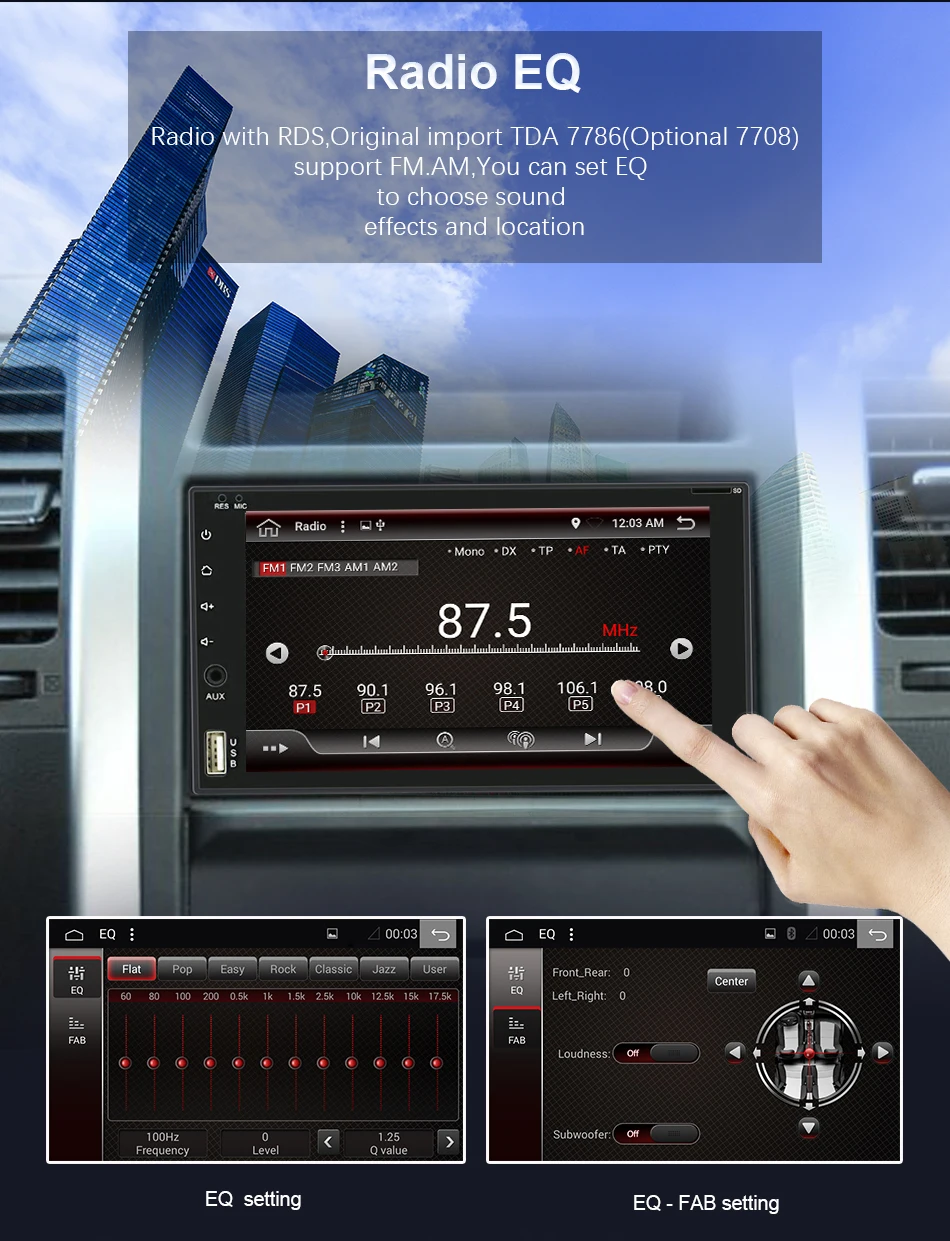 Eunavi в тире 2 Din 1024*600 HD Android 9,0 Автомобильный Кран ПК планшет 2din универсальный gps Мультимедиа Радио стерео аудио плеер 170*96