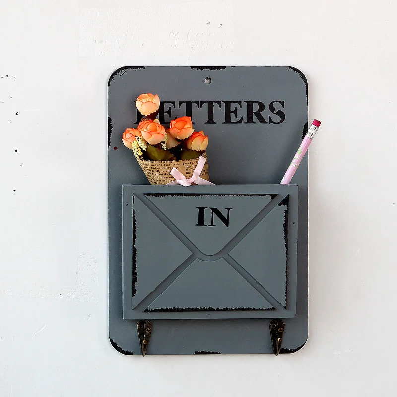 Деревянный настенный крючок для хранения винтажный деревянный держатель букв