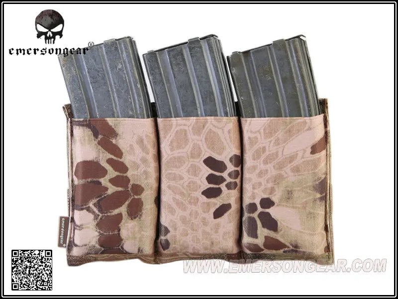 Emersongear M4 Triple Magazine Pouch Combat Molle Tactical FAST EM2388 | Спорт и развлечения