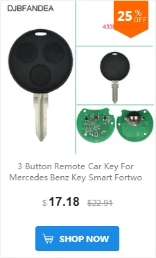 Djbfandea 4 пуговицы 315 МГц в комплекте дистанционный ключ для Mercedes-Benz W169 W245 W203 W208 W209 W204 W210 W211 2001-2010 IYZ3312