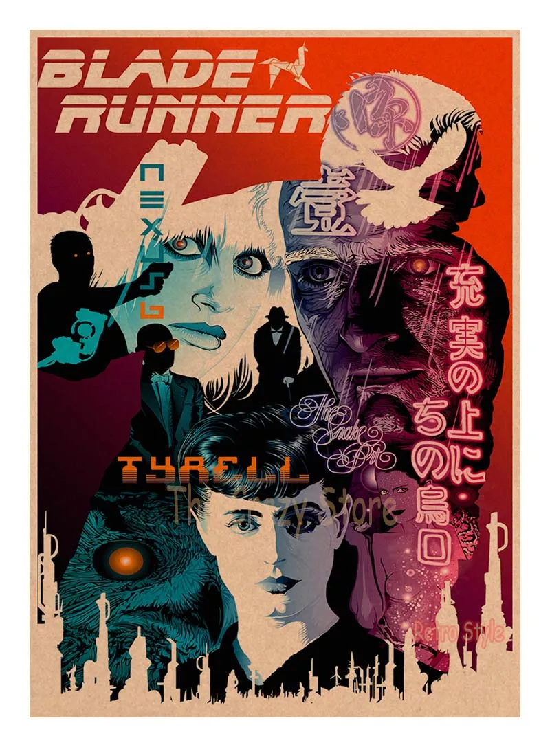 Blade runner бар ретро декоративная живопись ностальгический классический научной