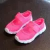 Hot Pink Детская обувь; детские спортивные сандалии с закрытым носком для мальчиков и девочек; повседневные сетчатые кроссовки; пляжная обувь; Chaussure Enfant; кроссовки - Цвет: Hot Pink