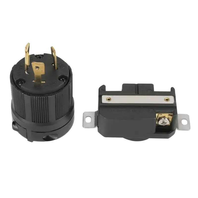 NEMA Female Twist Lock PlugReceptacle L6-30P L6-30R 30A 250V Electrical 3 Pin Plug Receptacle Connector Male & | Обустройство дома